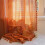 Burnt Orange Boho Curtains Terracotta Sheer Knitted 59x90 3