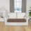 Housse de canapé d'angle réversible en polyester 76 x 127 cm 2