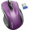 Mouse wireless pentru laptop, clic silențios, mouse wireless pentru computer, 6 reglabile, 4000 DPI - violet 1