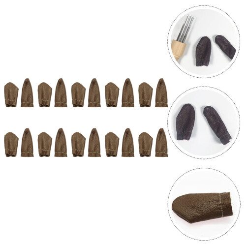 10 Pairs Knitting Finger Thimble Guards Finger Protective Guards Practical Finger Cots (Random Color) 1