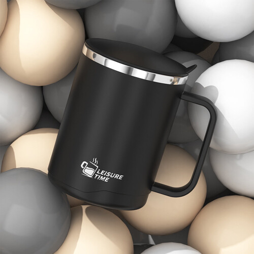 Mug isotherme en acier inoxydable noir 590 ml 2