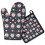 Ofenhandschuhe mit Blumenmuster, 2er-Pack, 7,7 x 12 Zoll 1