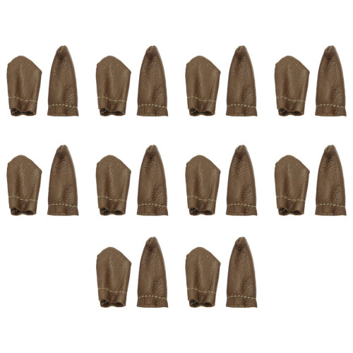10 Pairs Knitting Finger Thimble Guards Finger Protective Guards Practical Finger Cots (Random Color) 2