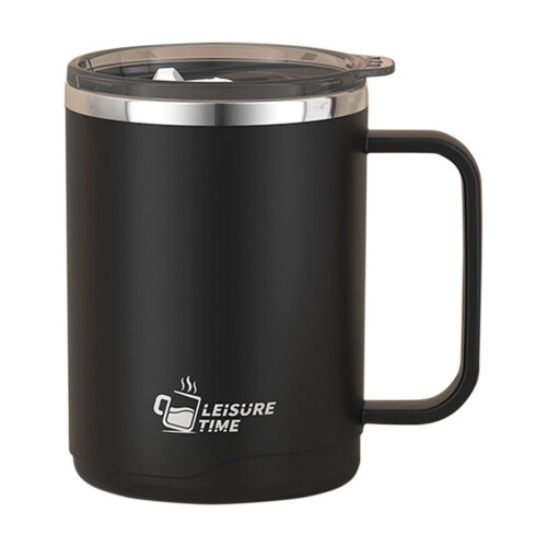 Mug isotherme en acier inoxydable noir 590 ml 1
