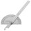 Stainless Steel Protractor Multi Angle Measuring Ruler Sizer Silver 5