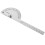 Stainless Steel Protractor Multi Angle Measuring Ruler Sizer Silver 7