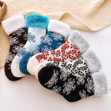 Calcetines navideños suaves, calcetines cálidos de forro polar para invierno, calcetines pantufla navideños, regalos navideños para mujeres y