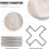 6-Piece Marble Ceramic Drink Coasters with Metal Holder 2