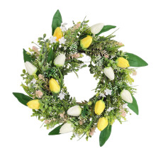 Paaskrans voor de voordeur – Rustiek bloemenpatroon, 1