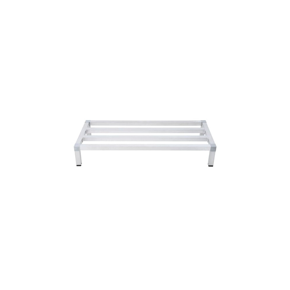 Aluminum Dunnage Rack, 8" High, 48"X20', 1500 Lb Capacity Â Low Shelf For Kitchen, Restaurant & Grocery Storage 9313598868466