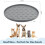 Tapete de silicone para ração de gatos – Impermeável, antiderrapante e com borda elevada, compatível com cães e gatos. 2