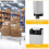 Ράφι αλουμινίου Dunnage, ύψος 8", 48"x20', χωρητικότητα 1500 λίβρες – Χαμηλό ράφι για 4