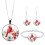 Ayyufe Pack Of3 Γυναικείο Κολιέ-Βραχιόλι-Σκουλαρίκια με Γυαλί Cabochon και Κρεμαστό Κολιέ 1