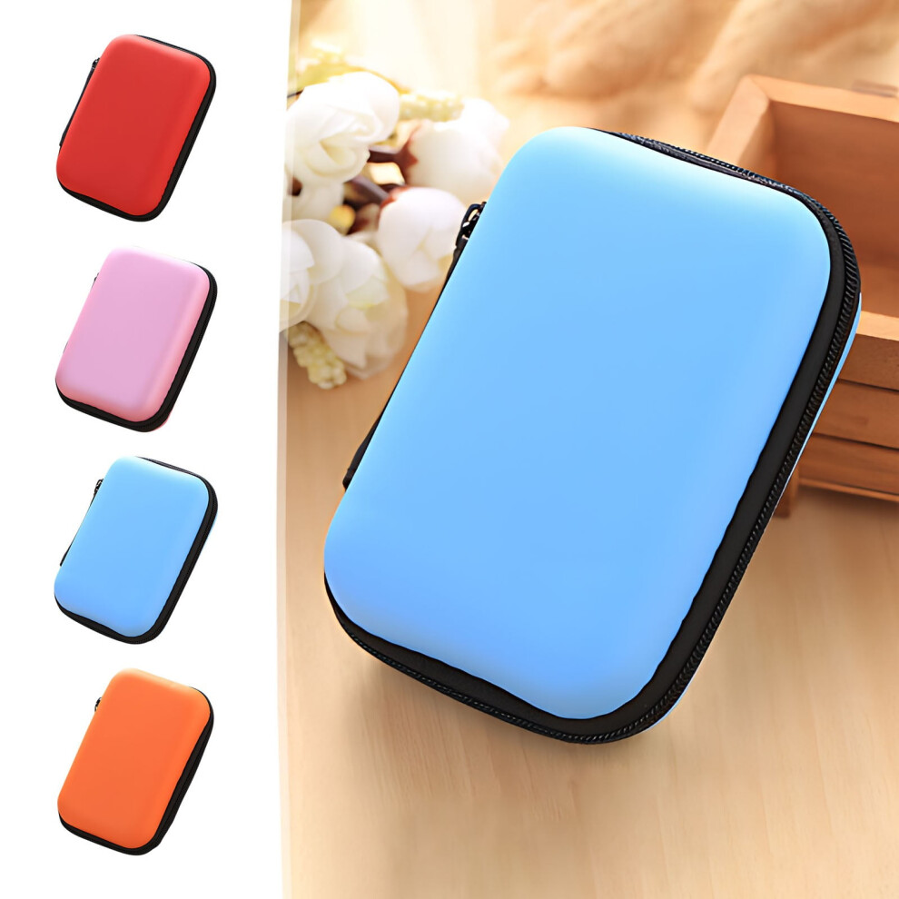 Xqxayjr Hard Earphone Storage Case, Zipper Pouch For Earbuds/Headphones/Cables, Shockproof & Waterproof Â Under $5! 9313598868435
