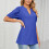 Camicette da donna eleganti e casual con scollo a V e maniche corte. 4