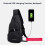 Τσάντες Crossbody για Γυναίκες Άνδρες Μοντέρνα Τσάντα Sling Bag Bag Casual Τσάντα Στήθους με 4