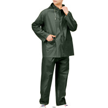Conjunto de chuva impermeável para homens e mulheres – Jaqueta com capuz + Calça com bolsa de transporte, compatível com atividades ao ar livre.