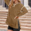 Women's Oversized Sweatshirt Long Sleeve Crewneck Side 4
