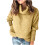 Damen-Rollkragenpullover, Strick, Langarm, elegant, lässig, Gelb, Größe 4XL 1
