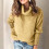 Damen-Rollkragenpullover, Strick, Langarm, elegant, lässig, Gelb, Größe 4XL 2