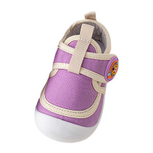Babyschoenen, geen peuterschoenen, kindersneakers met zachte zool, ademende babywandelschoenen met cartoonprint, canvas schoenen voor meisjes en