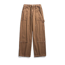 Mens Jeans For Men Washed Print Holes Jeans Men's Splice Casual Trousers Regular Fit Jeans