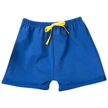 Kläder för småbarnsflickor, sommarshorts för flickor, mode för småbarnspojkar, enfärgade, söta sommarfritidsbyxor med frenulummönster, blå,