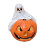 Halloween-par Græskar Resinpynt 9x5cm 2