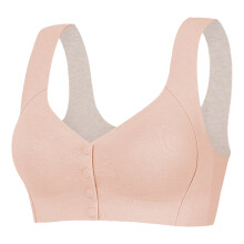 Soutien-gorge de sport 2 pièces pour femme, bretelles élastiques, coussinets amovibles, fermeture boutonnée sur le devant, sans coutures, sans