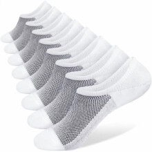Chaussettes invisibles pour hommes, lot de 6/8, en coton fin, basses et antidérapantes, pour mocassins, chaussures plates et baskets, pointures