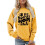 Dame Pullover med print og langærmet rund hals 1