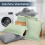 King Comforter Set Sage Green Light Grey 7-Piece 4