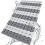 Tapis de douche antidérapant avec trous d'évacuation, 70 x 40 cm, TPE 1