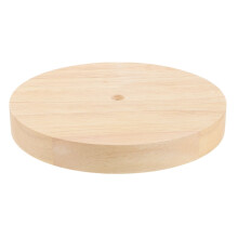 Round Khaki Table Lamp with Natural Wood Base, Perfect for Adult Bedroom Decor, 1 Set