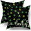 Capas de Almofada Trevo Verde 45x45cm, Algodão, Pacote com 2 1