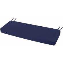 Outdoor Bench Cushion 36 x 14 Inch Rainproof Patio Furniture Cushions 3-Year Color Fastness Garden Settee Porch Pads with Ties, Blue