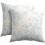 Ensemble de 2 housses de coussin en lin à motif eucalyptus, 45 x 45 cm 1