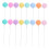 16 globos para decorar pasteles Miss12.00X2.50X2.50CM 6