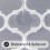 Round Elastic Tablecloth 25-30 in Grey White Vinyl Flannel 4