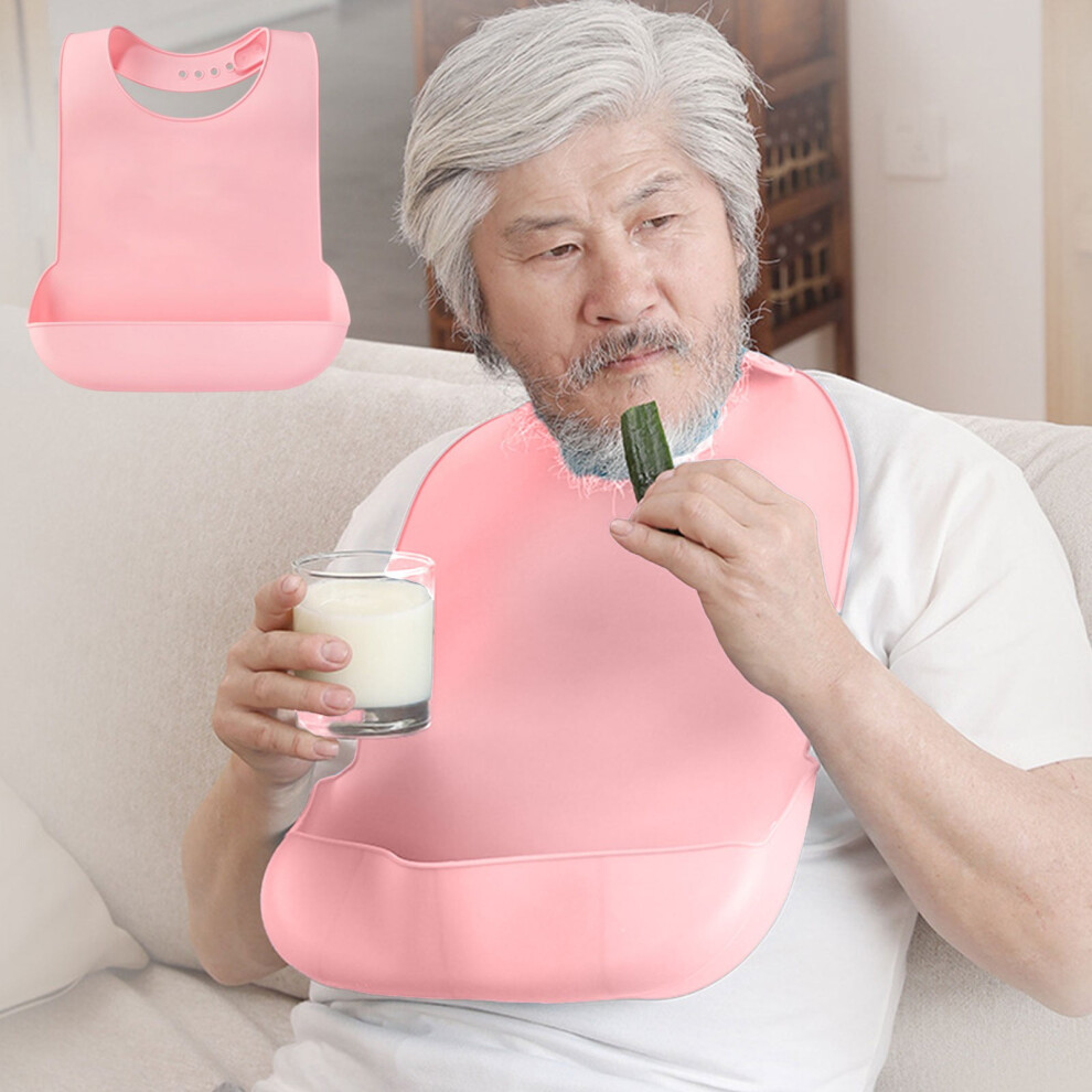 Adult Bibs, 14x20" Washable Bib Clothing Protector for Men Women, Reusables Dining Bibs for Elderly Seniors & Disabled Kicthrn Home Supplies