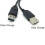 USB3.0 θηλυκό σε διπλό αρσενικό USB έξτρα καλώδιο επέκτασης δεδομένων τροφοδοσίας, 4