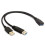 USB3.0 θηλυκό σε διπλό αρσενικό USB έξτρα καλώδιο επέκτασης δεδομένων τροφοδοσίας, 1