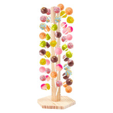 Supporto in legno per cake pop – Porta lecca-lecca a 60 fori, 40 cm