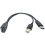USB3.0 θηλυκό σε διπλό αρσενικό USB έξτρα καλώδιο επέκτασης δεδομένων τροφοδοσίας, 2