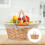 Light Brown Woven Storage Basket with Handle 2