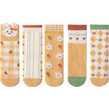 Mädchensocken, niedliche Cartoon-Socken, mittelhoch, für Mädchen von 2-12 Jahren