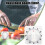 Square Mechanical Kitchen Timer 60-Minute White 2