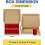 Caixas de papelão ondulado marrom para envio, 7x5x2 polegadas (pacote com 25) 2