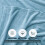 Blue Fleece Blanket Queen Size Lightweight Microfibre 3