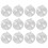 12x Bile decorative transparente acrilice umplubile 1